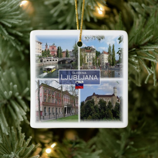 Ornement En Céramique zSI017 LJUBLJANA, Slovénie, Europe, (Arbre)