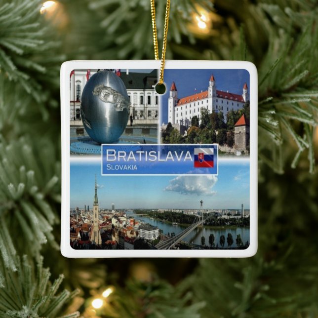 Ornement En Céramique zSK013 BRATISLAVA, Slovaquie, Europe, (Arbre)