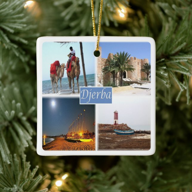 Ornement En Céramique zTN017 DJERBA, Mosaïque, Tunisie, Afrique, (Arbre)