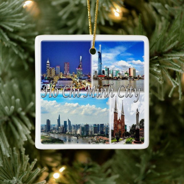 Ornement En Céramique zVN013 HO CHI MINH City SAIGON, Mosaïque, (Arbre)