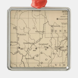 Ornement En Métal 16 Centre de la population 17901900