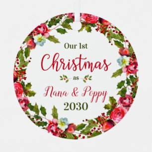 Ornement En Métal 1ère photo Nana Poppy de Noël