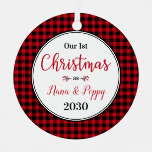 Ornement En Métal 1ère photo Nana Poppy de Noël