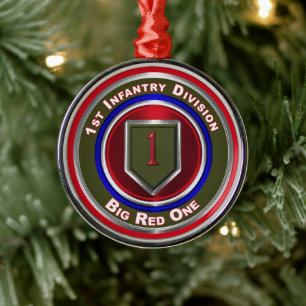 Ornement En Métal 1re division d'infanterie Keepsaké