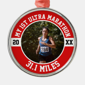 Ornement En Métal 1st Ultra Marathon Runner First Running Sports