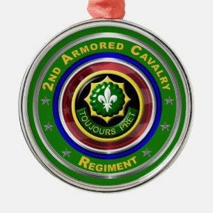 Ornement En Métal 2e Noël de la cavalerie blindée