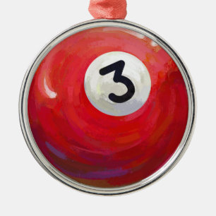 Ornement En Métal 3 Balle