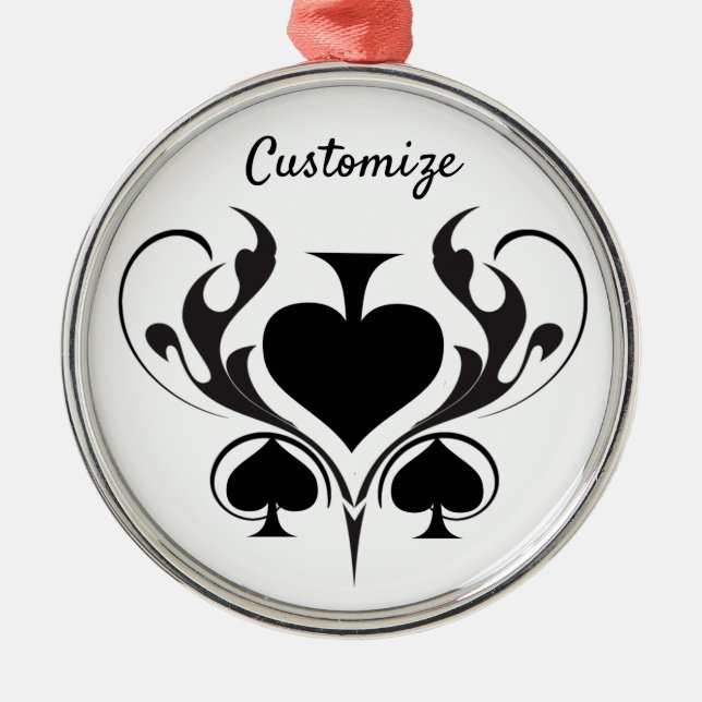 Ornement En Métal 3 Black Spins Tribal Thunder_Cove (Devant)