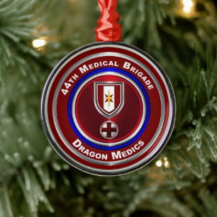 Ornement En Métal 44e brigade Médicale, Noël