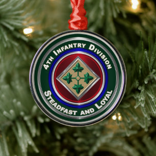 Ornement En Métal 4e division d'infanterie Garder Noël
