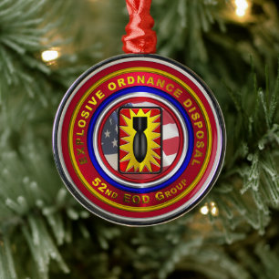 Ornement En Métal 52e GROUPE EOD Noël