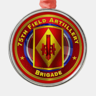 Ornement En Métal 75e Brigade d'artillerie de campagne de Noël