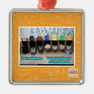 Ornement En Métal 7 kittehs d'OV 7