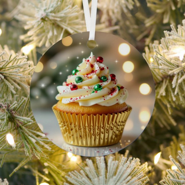 Ornement En Métal A Christmas Frosted with Cheer | Personalized   (Insitu)