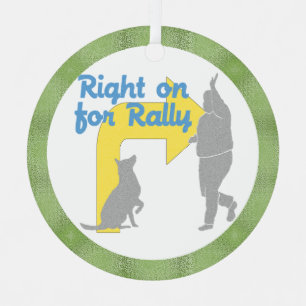 Ornement En Métal A Droite Pour Un Rallye