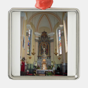 Ornement En Métal à l'intérieur de l'église de Brezje, la Slovén