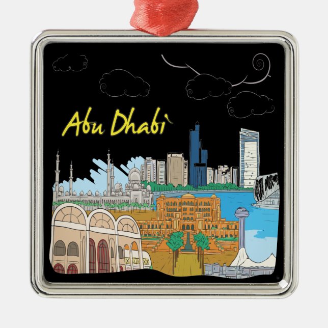 Ornement En Métal Abu Dhabi (Devant)