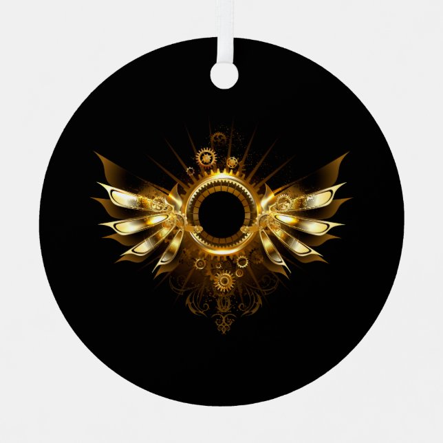 Ornement En Métal Ailes de Steampunk (Recto)