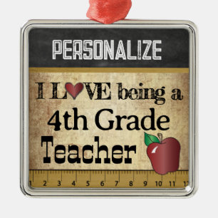 Ornement En Métal Aimez être un 4ème cru du professeur   de