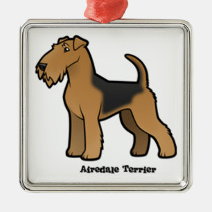 Ornement En Métal airedale terrier