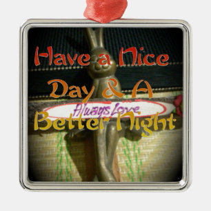 Ornement En Métal Alwaus Love Hakuna Matata Passez une bonne journée