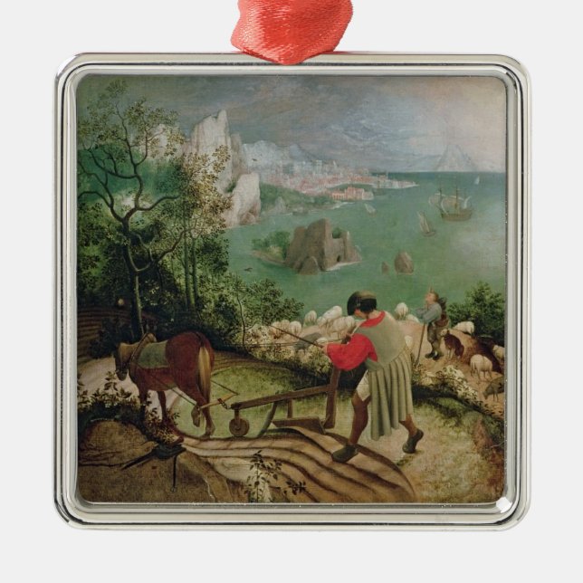 Ornement En Métal Aménagez en parc avec l'automne d'Icare, c.1555 (Devant)