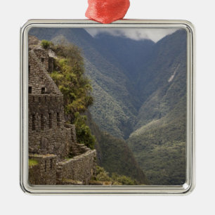 Ornement En Métal Amérique du Sud, Pérou, Machu Picchu. Ruines de pi