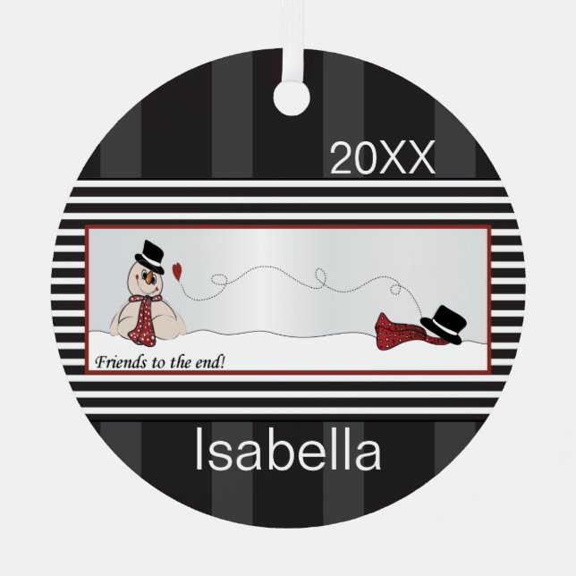 Ornement En Métal Amis à la fin (Recto)