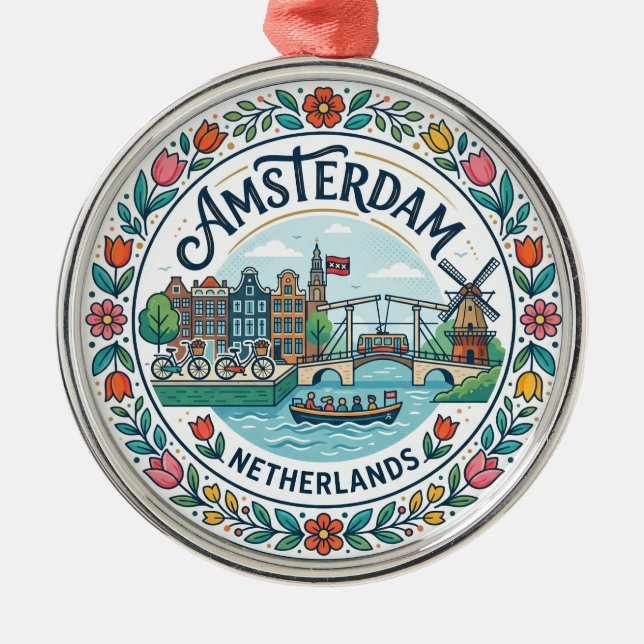 Ornement En Métal Amsterdam Pays-Bas (Devant)