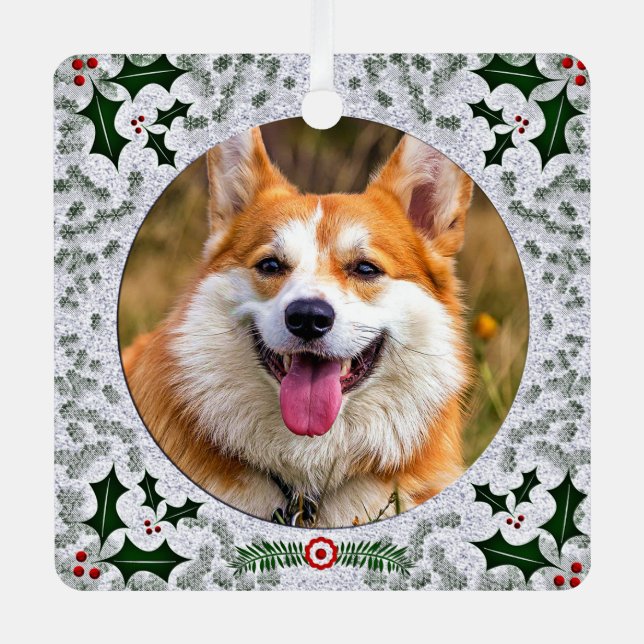 Ornement En Métal Amusants Animaux Photo Agnew Tartan Scottish Xmas  (Recto)