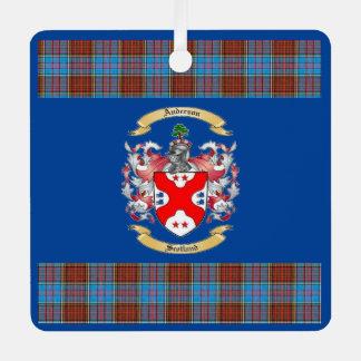 Ornement En Métal Anderson Crest avec Anderson Tartan*