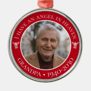 Ornement En Métal Angel au Ciel Grand-père Photo