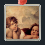 Ornement En Métal Angel Cherubs<br><div class="desc">Chérubins d'ange vintage</div>