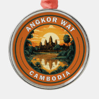 Angkor Vat Cambodge - Badge d'Art Voyage