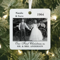 Année photo mariage Mémoire Rétro Noir et Blanc