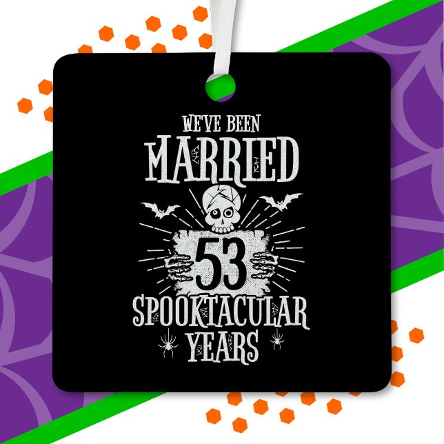 Ornement En Métal Anniversaire du 53e Mariage de Spooktacular d'Hall (Créateur téléchargé)
