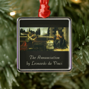 Ornement En Métal Annonciation du Seigneur par Léonard de Vinci