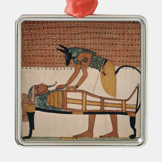 Ornement En Métal Anubis s'occupe de la maman de Sennedjem (Devant)