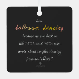 Ornement En Métal Apprendre Ballroom Danser Cava Rosa