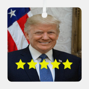 Ornement En Métal Approbation du président Donald Trump