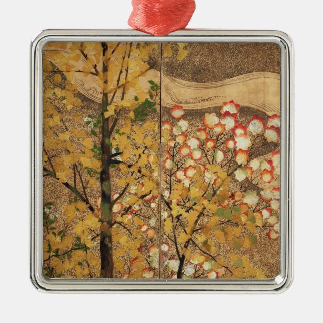 Ornement En Métal Arbre d'automne (Devant)
