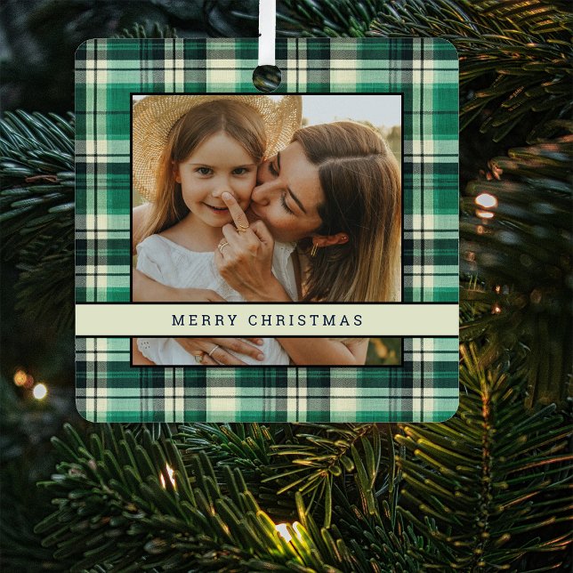 Ornement En Métal Arbre de Noël traditionnel vert Plaid 2 photo (Créateur téléchargé)