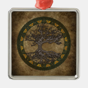 Ornement En Métal Arbre de vie celte