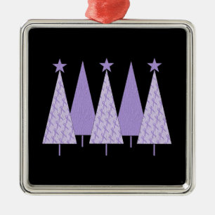 Ornement En Métal Arbres de Noël - ruban de bigorneau