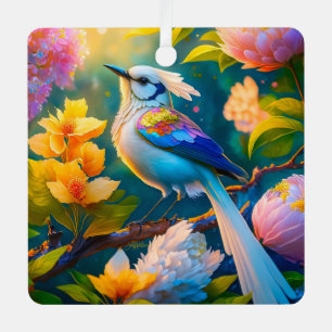 Ornement En Métal Arc en arc-en-ciel Jay Imaginaire Bird