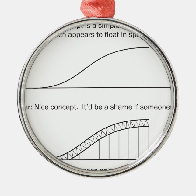 Ornement En Métal Architecte contre Ingénieur (Devant)