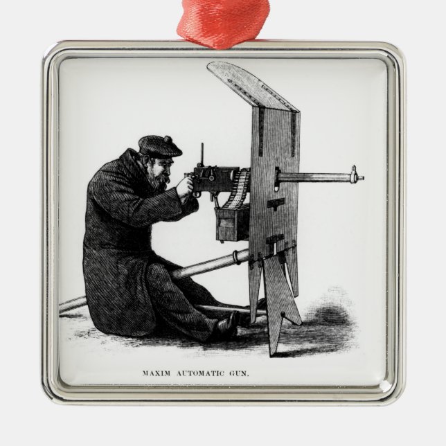 Ornement En Métal Arme à feu automatique de maxime (Devant)