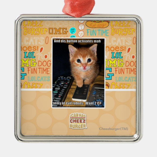 Ornement En Métal Armée des robots mauvais (Devant)