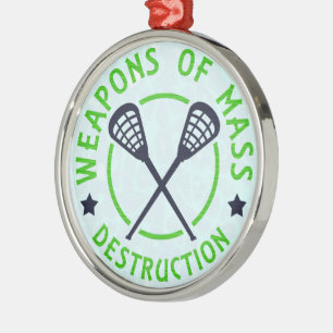 Ornement En Métal Armes de lacrosse de destruction