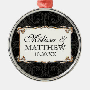 Ornement En Métal Art Déco Nouveau dentelle en or look personnalisé